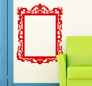 Muursticker frame spiegellijst - TenStickers