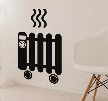 Autocollant mural radiateur - TenStickers