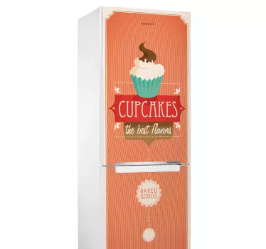 Cupcakes Fridge Sticker - TenStickers