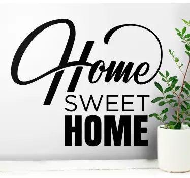 Home sweet home style wall stickers quotes - TenStickers