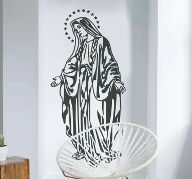 Neitsyt marian seinä tarra - Tenstickers