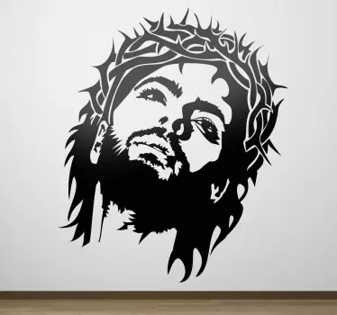Jezus kroon van doornen sticker - TenStickers