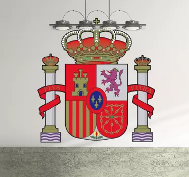 Vinilo escudo monárquico español - TenVinilo