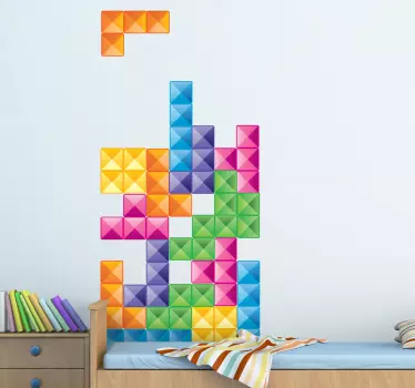 Tetris kosov dekorativna nalepka - TenStickers