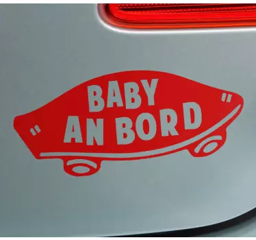 2 stickers bébé à bord de bébé de voiture pour enfant bébé fille miroirs en  verre autocollants NEW - Mega GRAFIC s.r.l.