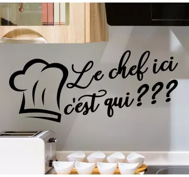 wondever Stickers Muraux Cuisine Chef Autocollants Muraux Mural Stickers  Aliments Vins pour Cuisine Salle à Manger Restaurants : : Cuisine  et Maison