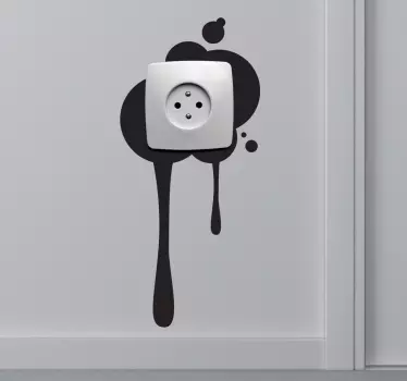 Paint Spot Switch Wall Sticker - TenStickers
