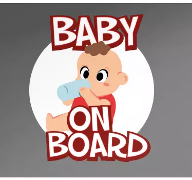 Baby On Board Sticker For Cars To Warn Other Drivers That Kids Are