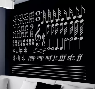 Solfeo Musical Wall Sticker - TenStickers