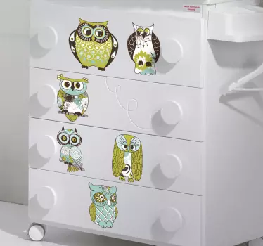 Kids Owl Decal Collection - TenStickers