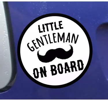 Sticker baby on board Kleine heer aan boord - TenStickers