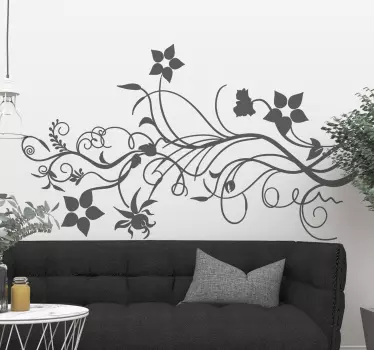 Mural de parede ramificações de plantas - TenStickers