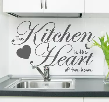 Heart of The Home Wall Sticker - TenStickers