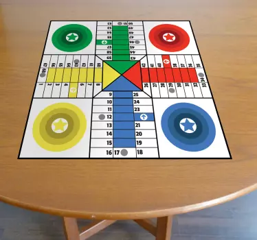 Ludo Board Game furniture sticker - TenStickers