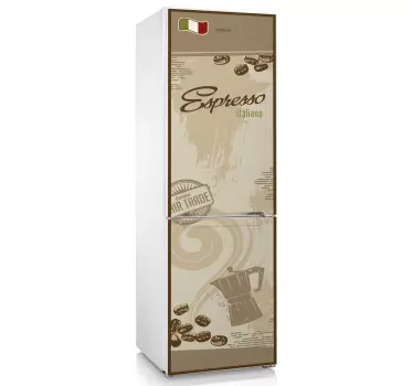 Espresso Kühlschrank Aufkleber - TenStickers