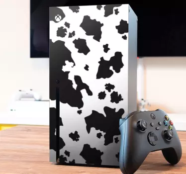 Sticker Xbox One Taches de vache noires et blanches - TenStickers