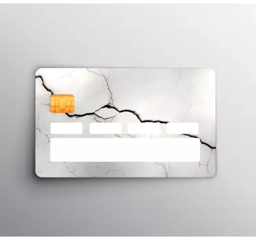 Vinilo tarjeta de crédito Bonito fondo gris grietas - TenVinilo
