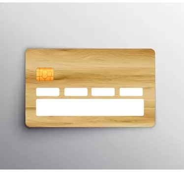 Kreditkarten Aufkleber Realistische holzlichtfarbe textur - TenStickers