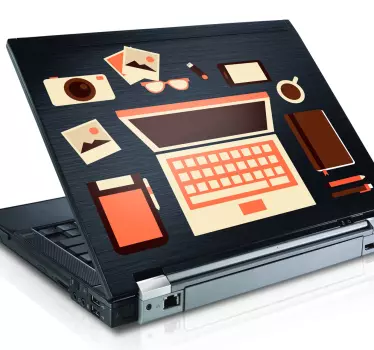 Sticker bureau ordinateur portable - TenStickers