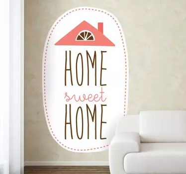 Namų saldžių namų sienos lipdukas - „Tenstickers“