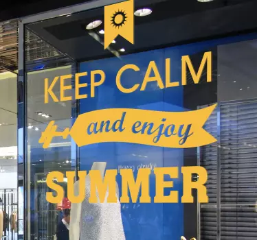 Wandtattoo Keep calm and enjoy summer - TenStickers