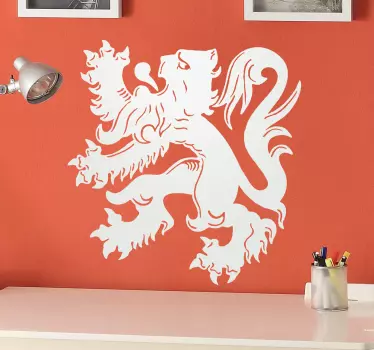 Sticker emblème lion belge - TenStickers