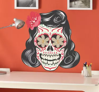 Mexican Day of the Dead Decorative Decal - TenStickers