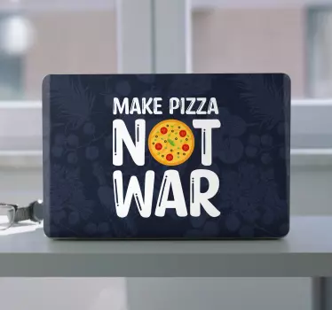 Szórakoztató idézetek teszik a pizza laptop bőrét - TenStickers