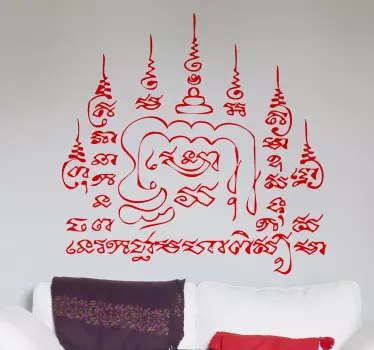 Sticker dessin thaïlandais - TenStickers