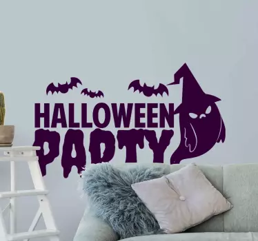 Halloween party halloween samolepka - Tenstickers
