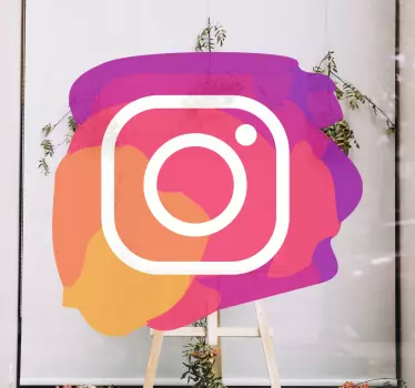 Instagram simgesi pencere vinil yapışkan - TenStickers
