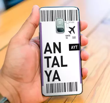 Antalya uçak bileti samsung çıkartmaları - TenStickers