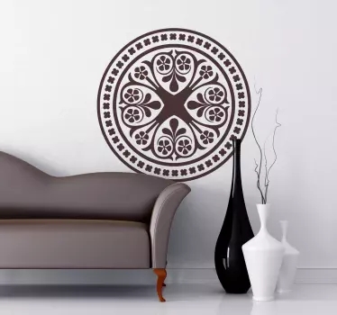 Celtic Rosette Mandala Wall Sticker - TenStickers