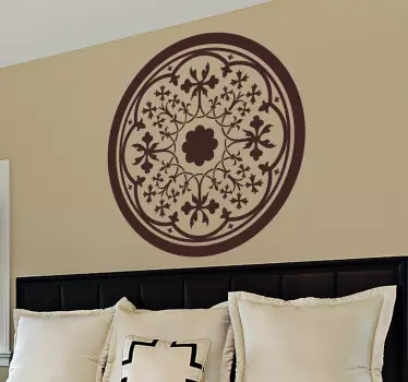 Gothic Rosette Decal - TenStickers