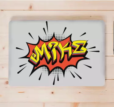 Piele de laptop graffiti stil bombardament - TenStickers