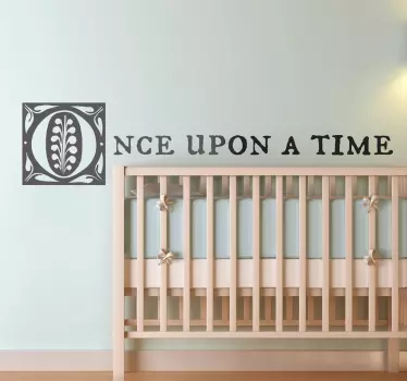 Sticker tekst Once Upon A Time - TenStickers