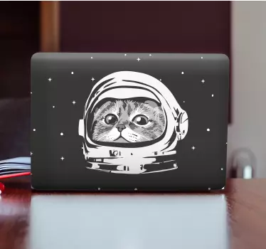 űrhajós macska eredeti design laptop bőr - TenStickers