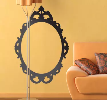 Karališko veidrodžio sienos lipdukas - „Tenstickers“
