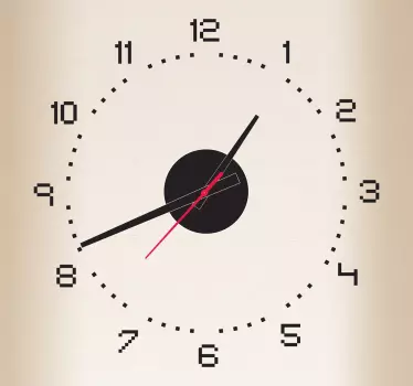Naklejka dekoracyjna zegar piksele - TenStickers