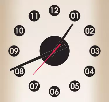 Dotted Clock Sticker for you - TenStickers