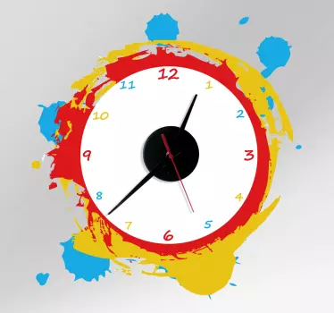 Paint! Clock Sticker for you - TenStickers