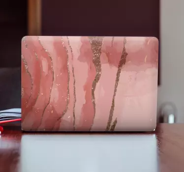 Třpytivé růžové akvarelové kůže pro notebooky - TenStickers