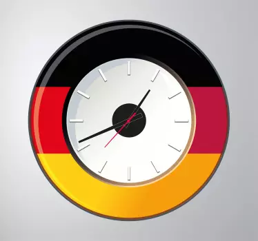 Deutschland Uhr Aufkleber - TenStickers