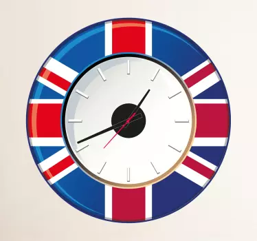 Sticker muurklok Groot Britannië - TenStickers