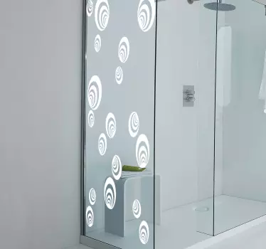 Naklejka na prysznic sztuka złudzenie optyczne - TenStickers