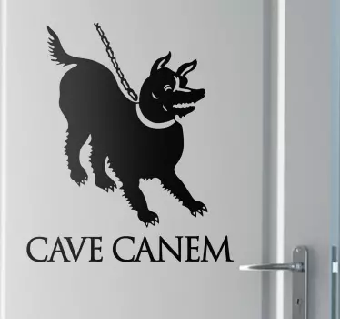 Sticker cave canem - TenStickers