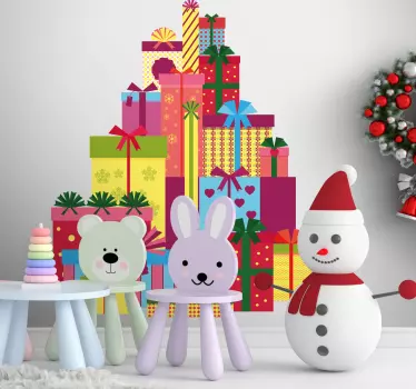Autocolantes decorativos de Natal Pinheiro feliz natal pt - TenStickers