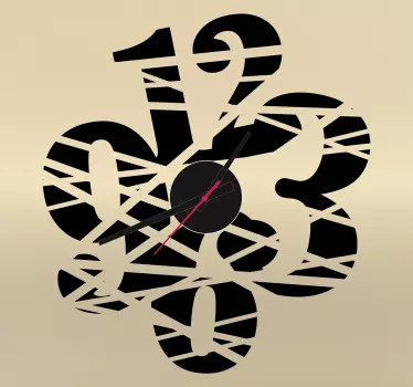 Sticker horloge coupé muraux - TenStickers
