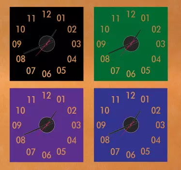 Autocolantes relógios autocolante quadrado - TenStickers