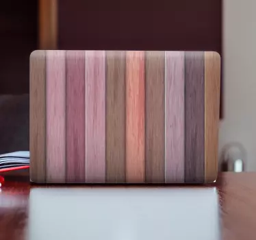 Fa szürke és rózsaszín színű laptop bőr - TenStickers